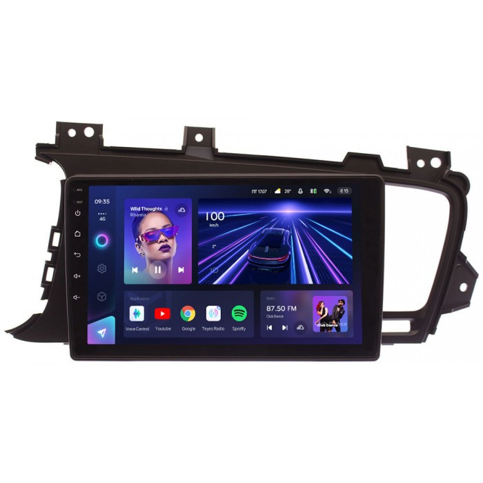 Штатное головное устройство Teyes CC3 9 дюймов 3/32 RM-9016 для Kia Optima III 2010-2013 на Android 10 (4G-SIM, DSP, QLed) для авто с камерой