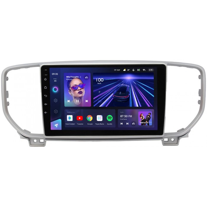 Штатное головное устройство Kia Sportage IV 2018-2021 Teyes CC3 9 дюймов 4/64 RM-9085 на Android 10 (4G-SIM, DSP, QLed) (для авто без камеры)