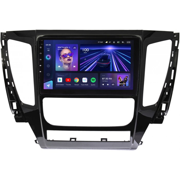 Штатное головное устройство Mitsubishi Pajero Sport III 2015-2021 Teyes CC3 9 дюймов 3/32 RM-9155 на Android 10 (4G-SIM, DSP, QLed)