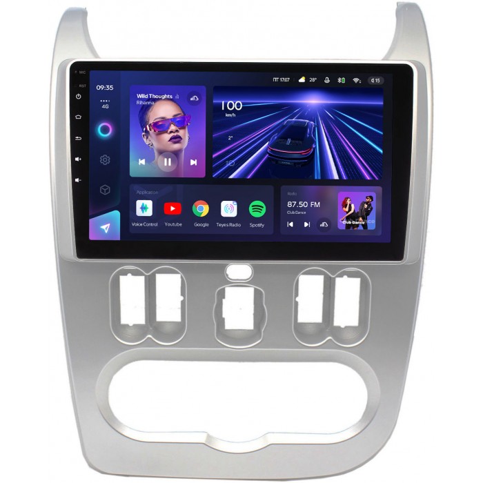 Штатное головное устройство Lada Largus 2012-2021 Teyes CC3 9 дюймов 3/32 RM-9181 на Android 10 (4G-SIM, DSP, QLed)