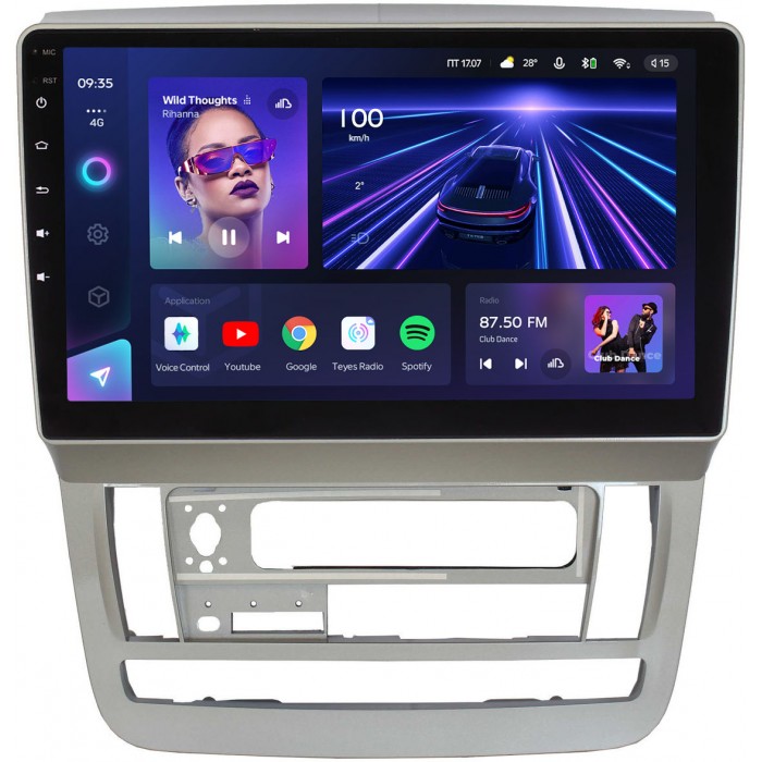 Штатное головное устройство Teyes CC3 9 дюймов 6/128 RM-9239 для Toyota Alphard I 2002-2008 на Android 10 (4G-SIM, DSP, QLed)