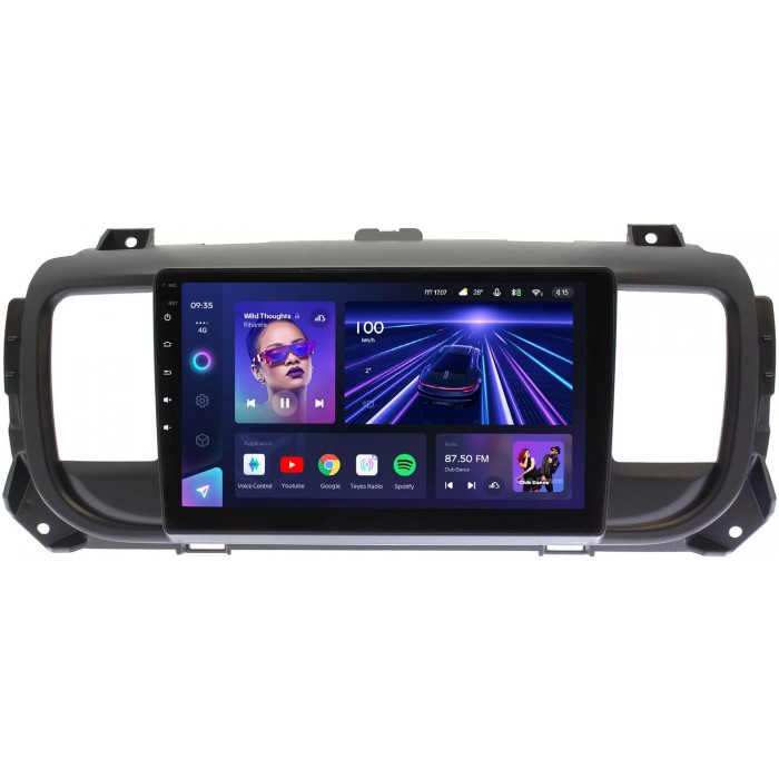 Штатное головное устройство Teyes CC3 9 дюймов 4/64 RM-9296 для Peugeot Traveller, Expert 2016-2021 на Android 10 (4G-SIM, DSP, QLed)