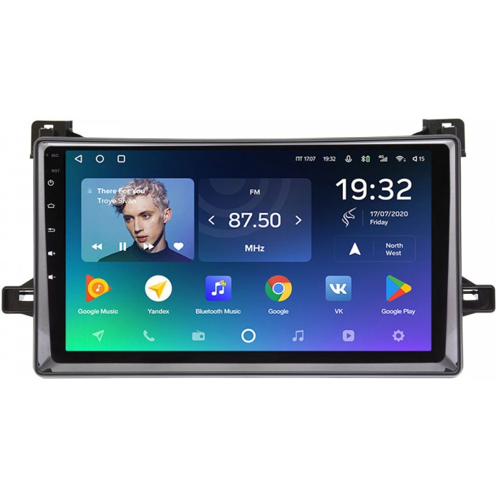 Штатное головное устройство Teyes SPRO PLUS 9 дюймов 4/64 RM-9-651 для Toyota Prius IV (XW50) 2015-2021 (черный глянец) на Android 10 (4G-SIM, DSP, IPS)