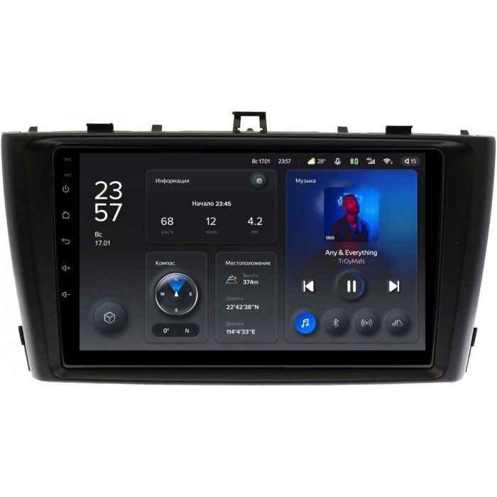 Штатное головное устройство Toyota Avensis III 2009-2015 Teyes X1 WIFI 9 дюймов 2/32 RM-9170 на Android 8.1 (DSP, IPS, AHD)