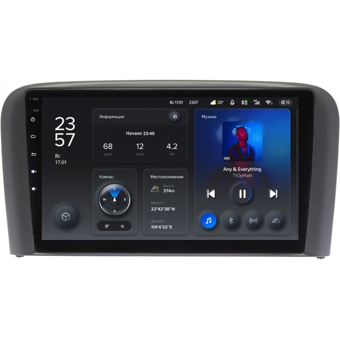 Штатное головное устройство Teyes X1 9 дюймов 2/32 RM-9319 для Volvo S80 I 1998-2006 на Android 10 (4G-SIM, DSP)