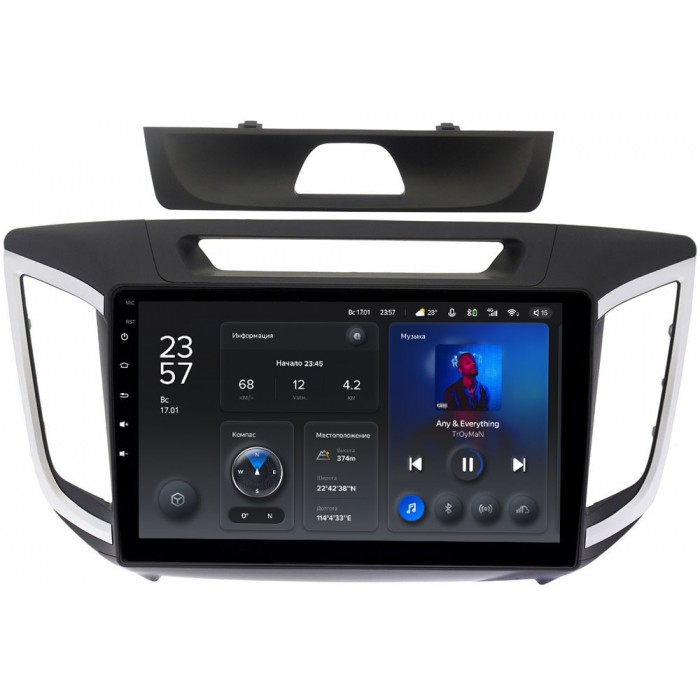 Штатное головное устройство Hyundai Creta 2019+ Teyes X1 WIFI 10 дюймов 2/32 RM-1059 на Android 8.1 (DSP, IPS, AHD) для авто с камерой