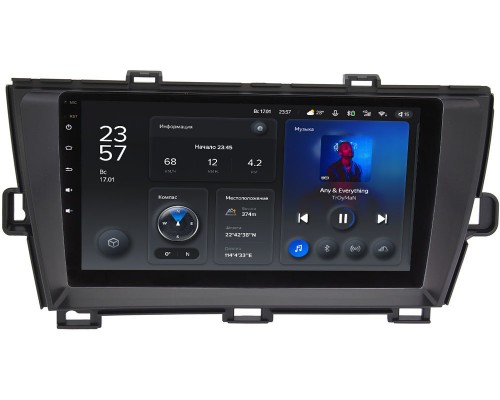 Toyota Prius III (XW30) 2009-2015 (правый руль) Teyes X1 WIFI 9 дюймов 2/32 RM-9-195 на Android 8.1 (DSP, IPS, AHD)