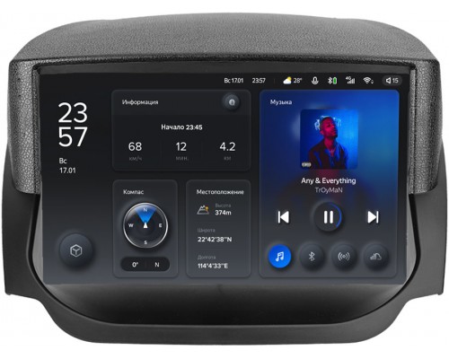 Ford Ecosport 2014-2018 Teyes X1 WIFI 9 дюймов 2/32 RM-9-2791 на Android 8.1 (DSP, IPS, AHD)