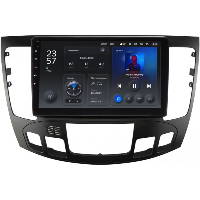 Штатное головное устройство Teyes X1 9 дюймов 2/32 RM-9336 для Hyundai Sonata V (NF) 2008-2010 (авто с климат контролем) на Android 10 (4G-SIM, DSP)
