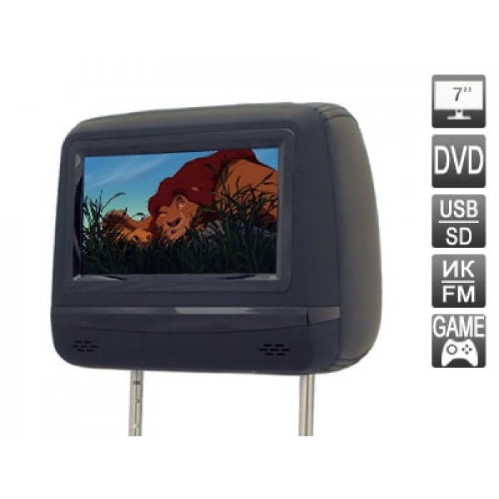 Подголовник со встроенным DVD плеером и LCD монитором 7 дюймов AVIS AVS0745T