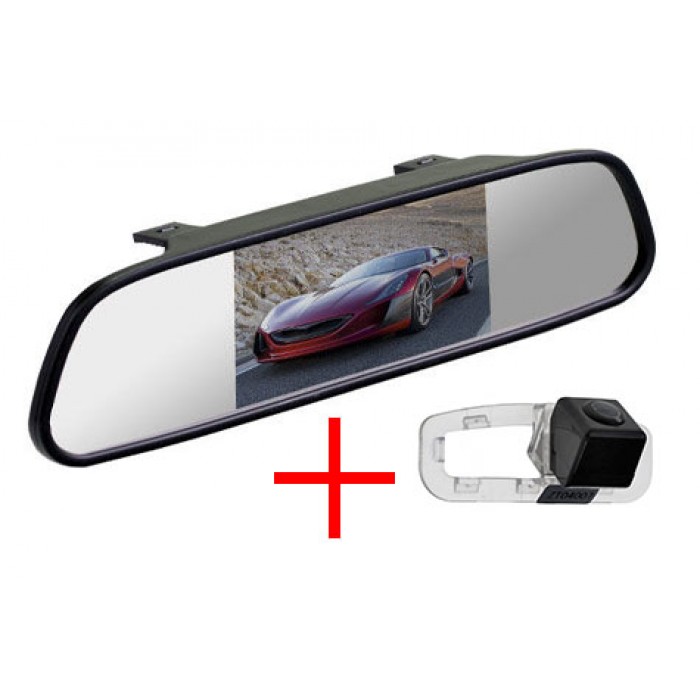 Зеркало c камерой заднего вида Honda Accord 8 на плафон
