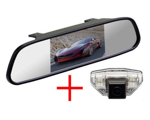 Зеркало c камерой заднего вида Honda CR-V (06-12), Fit (08-13), Odyssey (09-10), HR-V, Crosstour