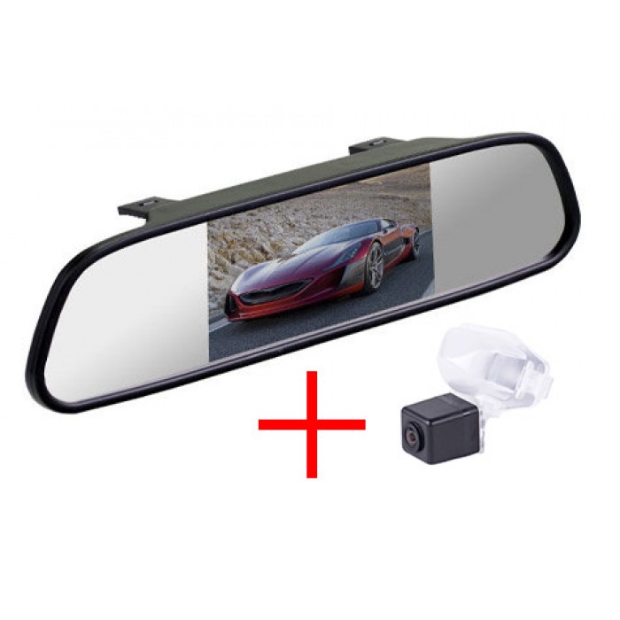 Зеркало c камерой заднего вида Honda CR-V (2012-), Civic 5D (2012-), Crosstour (2013-)