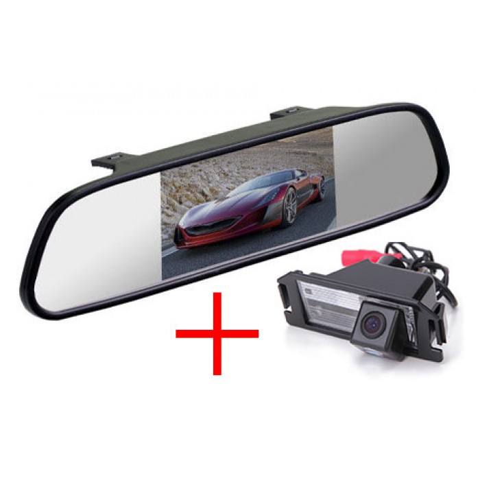 Зеркало c камерой заднего вида Hyundai i30, i10, i20, Coupe, Genesis Coupe, Veloster | KIA Picanto, Soul