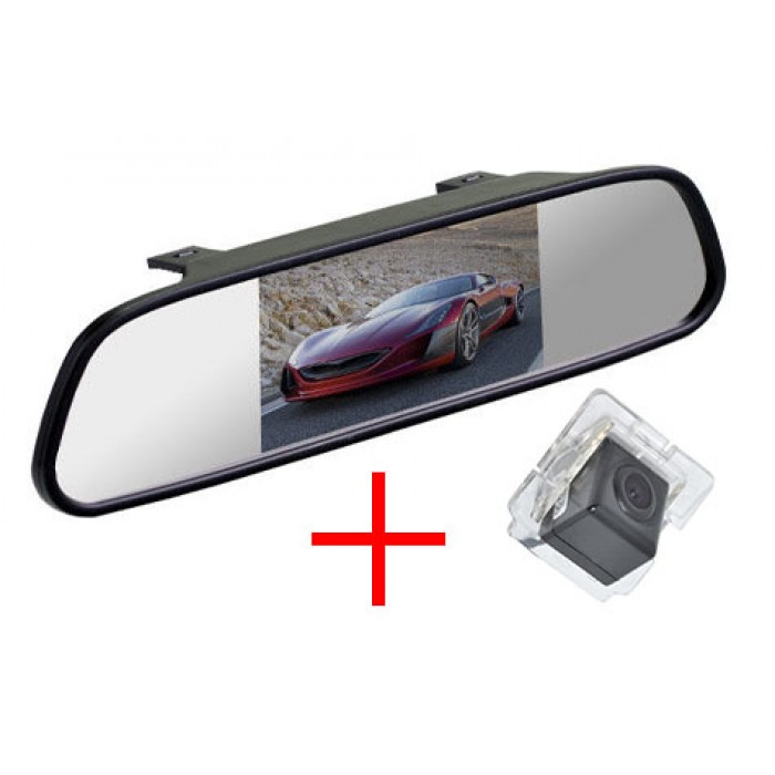 Зеркало c камерой заднего вида Mitsubishi Outlander XL | Citroen C-Crosser | Peugeot 4007