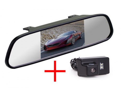 Зеркало c камерой заднего вида Peugeot 307 седан, 206, 207, 407 седан
