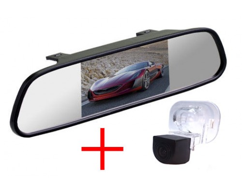 Зеркало c камерой заднего вида Hyundai Solaris седан | Kia Cerato 2, Venga