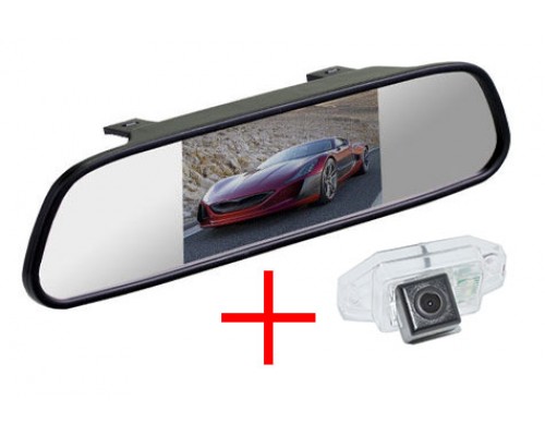 Зеркало c камерой заднего вида Toyota Prado 120 (с запаской на двери)