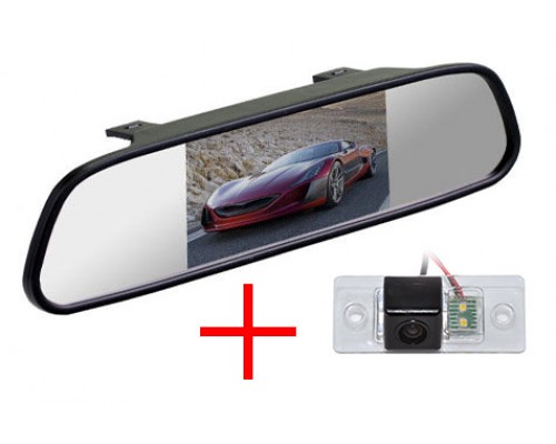 Зеркало c камерой заднего вида Skoda Fabia, Yeti | Volkswagen Tiguan (07-14), Touareg | Porsche Cayenne