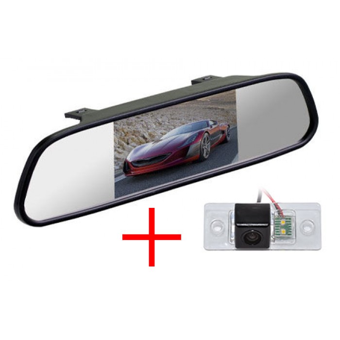 Зеркало c камерой заднего вида Skoda Fabia, Yeti | Volkswagen Tiguan (07-14), Touareg | Porsche Cayenne